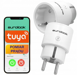 Inteligentne gniazdo Wi-Fi Tuya EU-2 EUROLOOK (2 szt.)