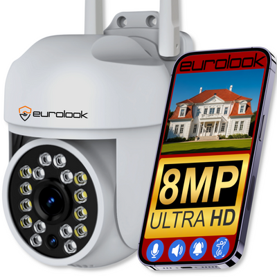 Kamera obrotowa zewnętrzna IP Wi-Fi 8Mpx ZC-07W EUROLOOK