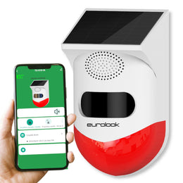 Inteligentny solarny czujnik ruchu z sygnalizatorem Wi-Fi Tuya TU-010-IA EUROLOOK