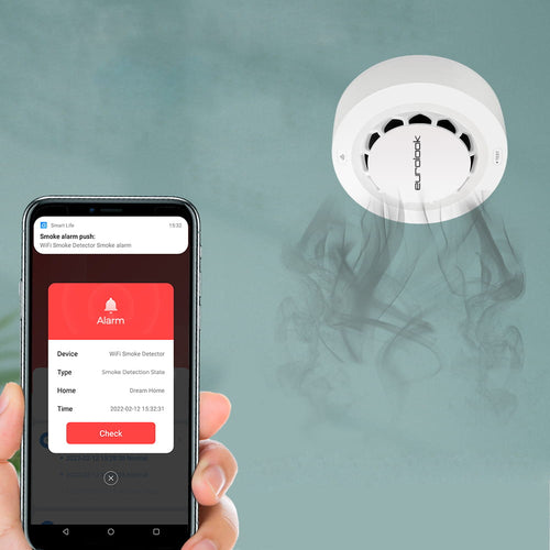 Inteligentny czujnik dymu Wi-Fi Tuya TU-004-SS EUROLOOK