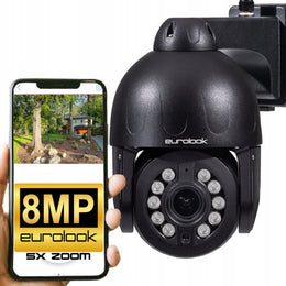 Kamera obrotowa zewnętrzna IP Wi-Fi 8Mpx 5x ZOOM EDW-8027OB EUROLOOK