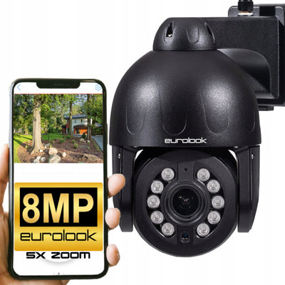 Kamera obrotowa zewnętrzna IP Wi-Fi 8Mpx 5x ZOOM EDW-8027OB EUROLOOK