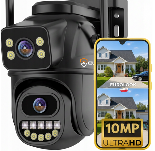 Kamera obrotowa zewnętrzna IP Wi-Fi 10Mpx ZC-04 Dual EUROLOOK