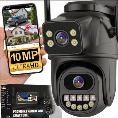 Kamera obrotowa zewnętrzna IP Wi-Fi 10Mpx ZC-04 Dual EUROLOOK